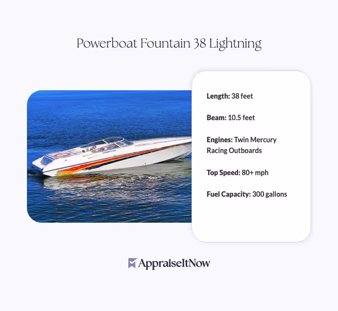 Powerboat Fountain 38 Lightning