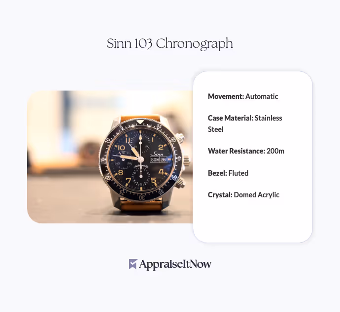 Facts of a Sinn 103 Chronograph