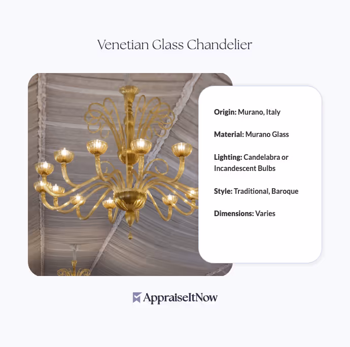 Venetian Glass Chandelier