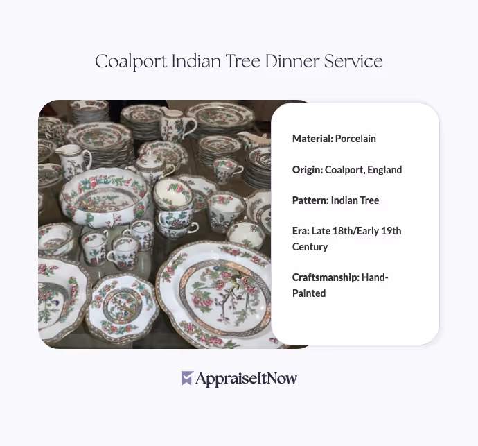 Coalport Indian Tree Dinner Service