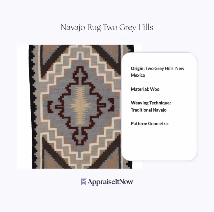 Navajo Rug Two Grey Hills
