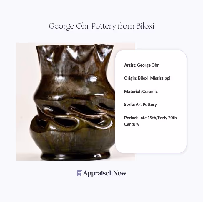 George Ohr Pottery from Biloxi