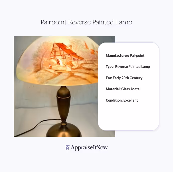 Pairpoint Reverse Painted Lamp