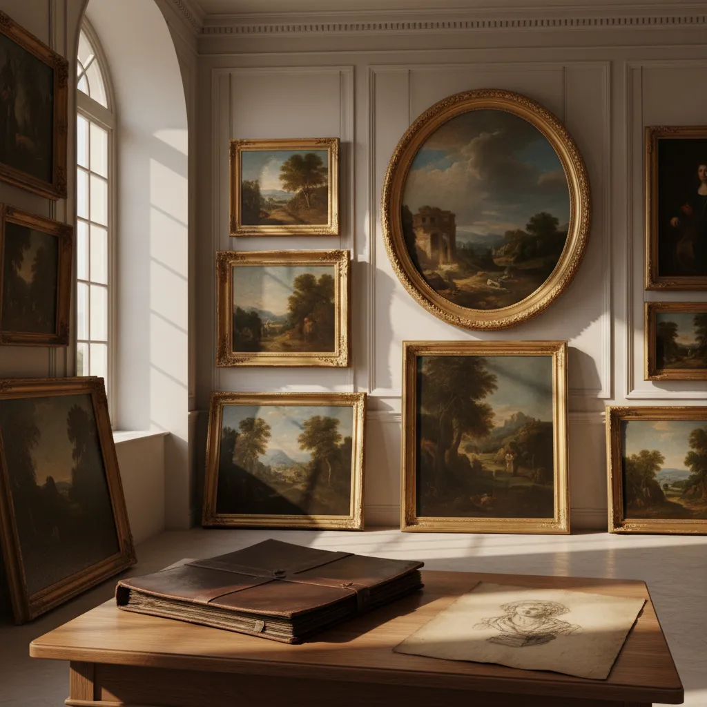 Antique Artwork Appraisal Cartoon Image from AppraiseItNow