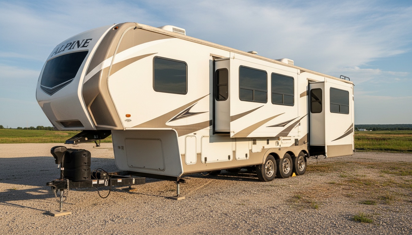A man appraising furniture in a home. Cartoon image in purple. 