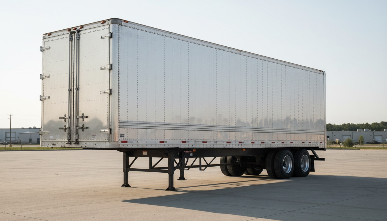 A man appraising furniture in a home. Cartoon image in purple. 
