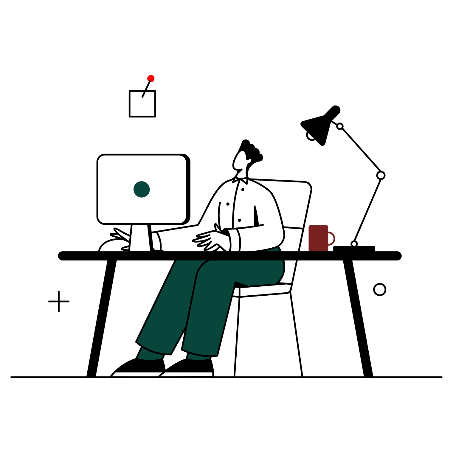 An Illustration to represent a Product Designer