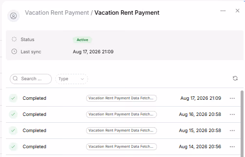 Vacation Rent Payment