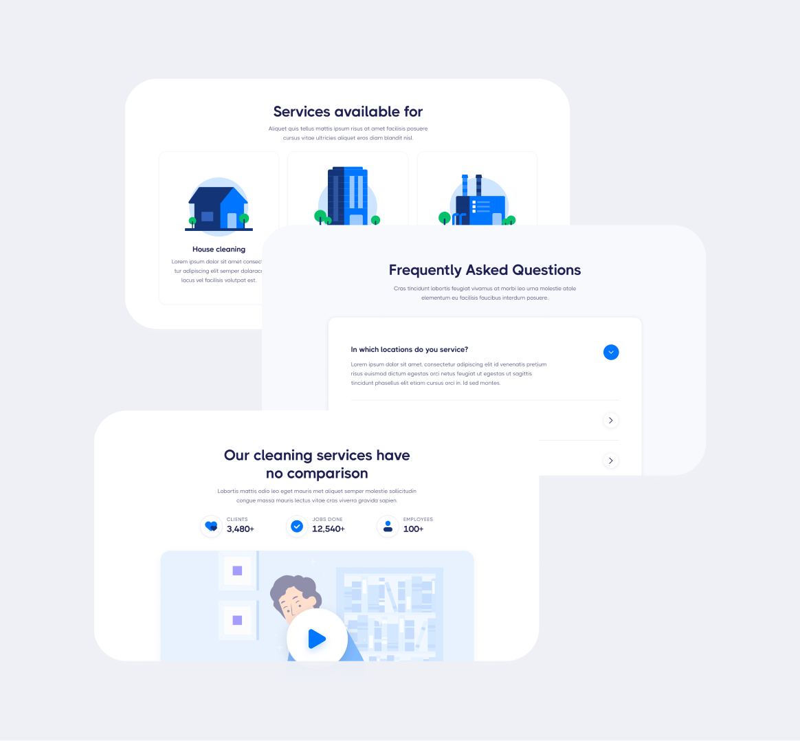 Cleaning X - 25 Sections Included - Cleaning Services Webflow Template