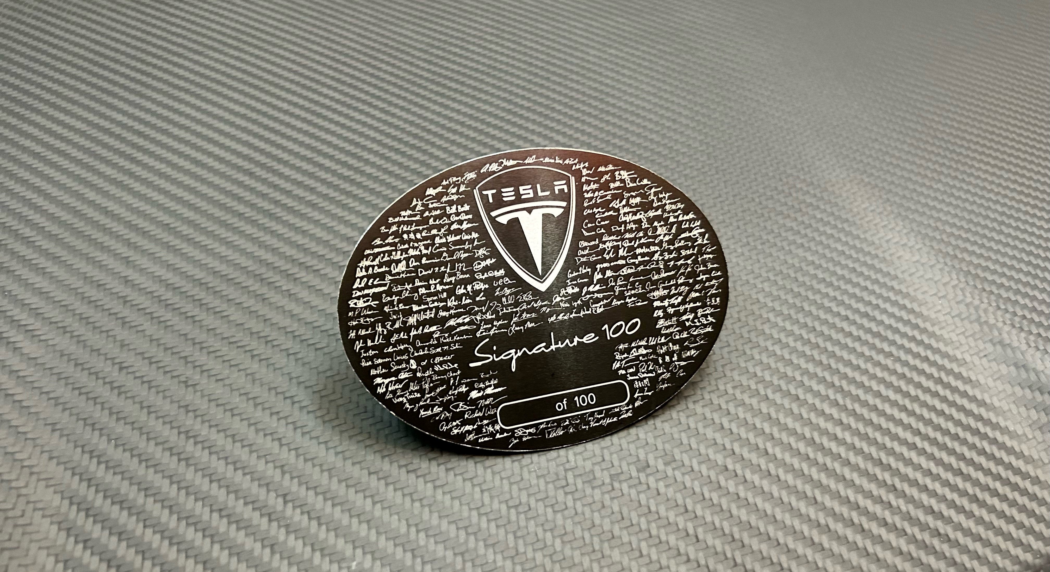 Signature 100 Plaque