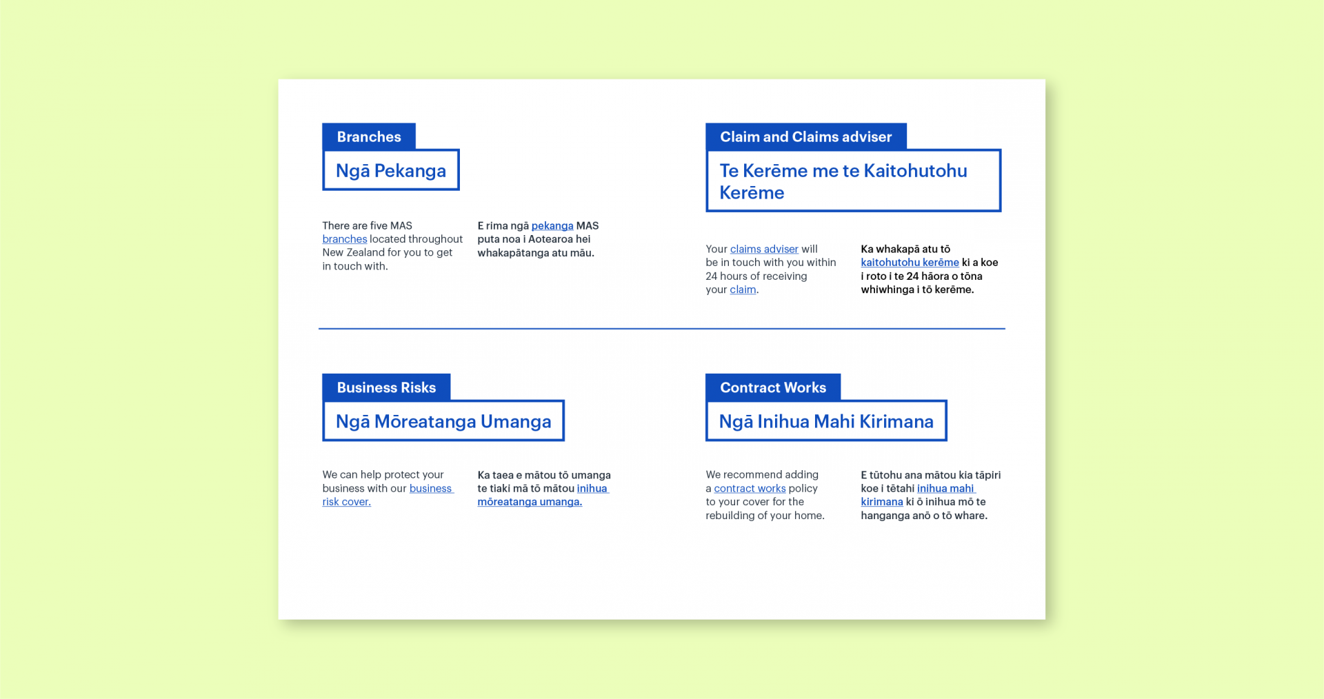  MAS Te Reo guide spread