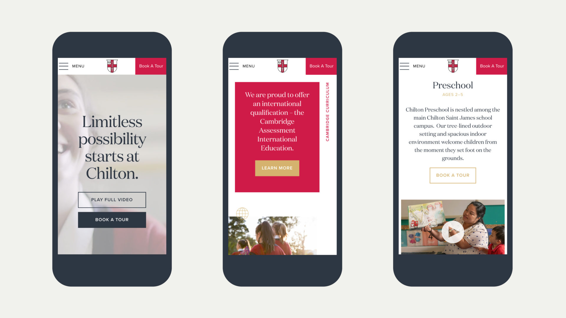 Chilton home page mobile