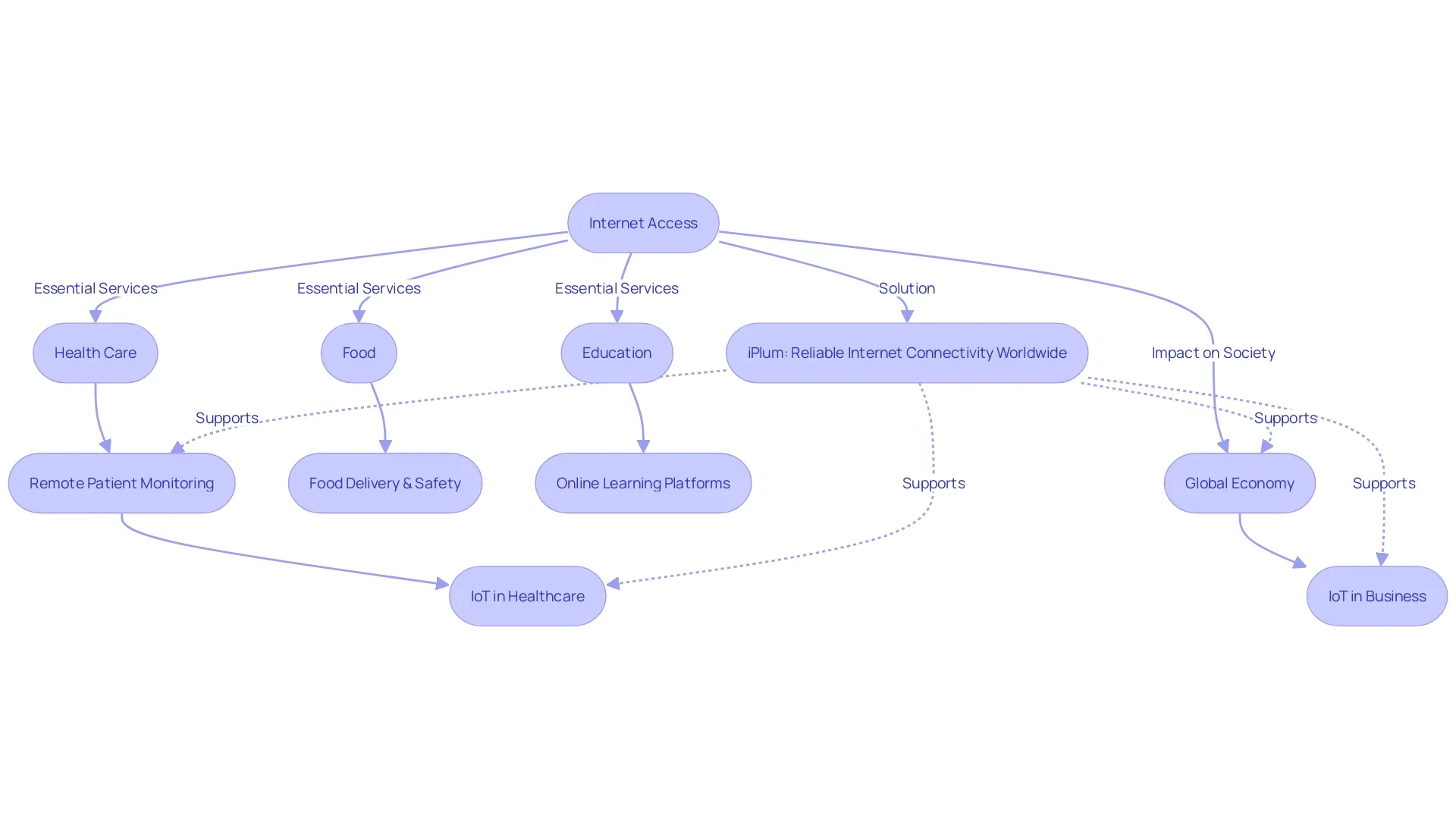 Flowchart: The Importance of Internet Access Flowchart: The Importance of Internet Access