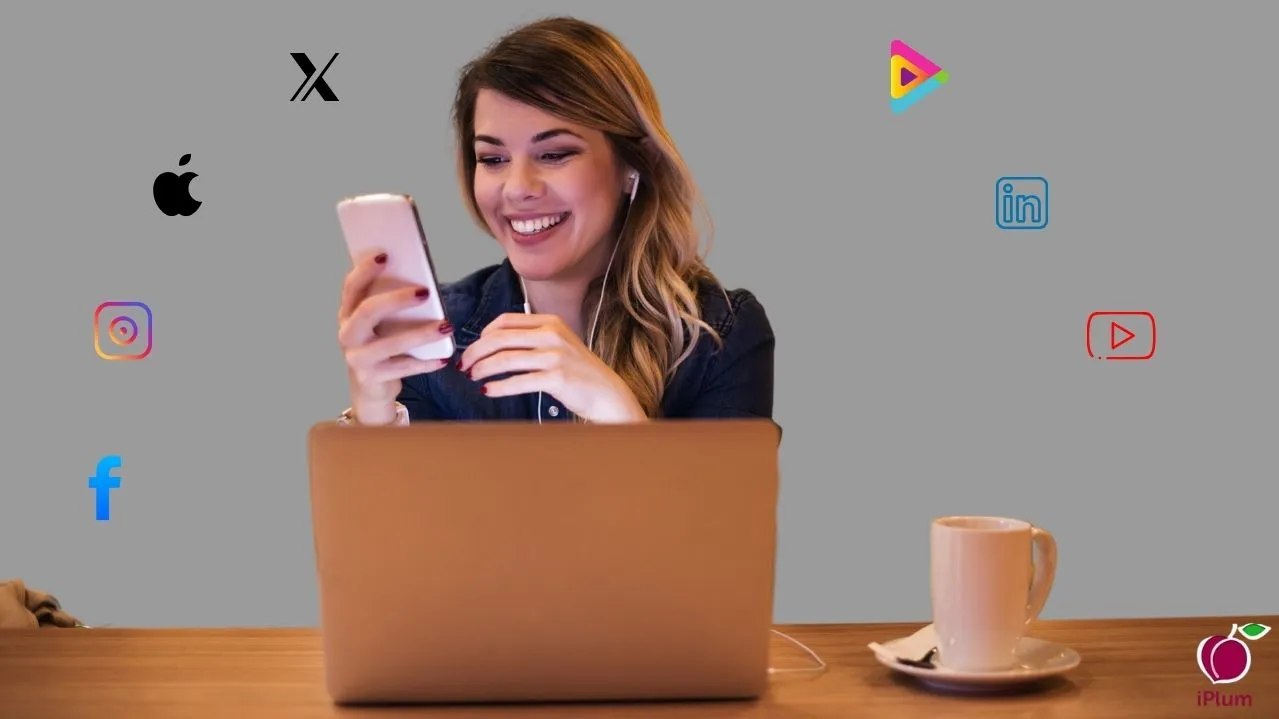 Connect with iPlum on social media channels
