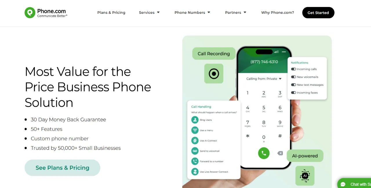 GoDaddy Conversations alternatives - Phone.com