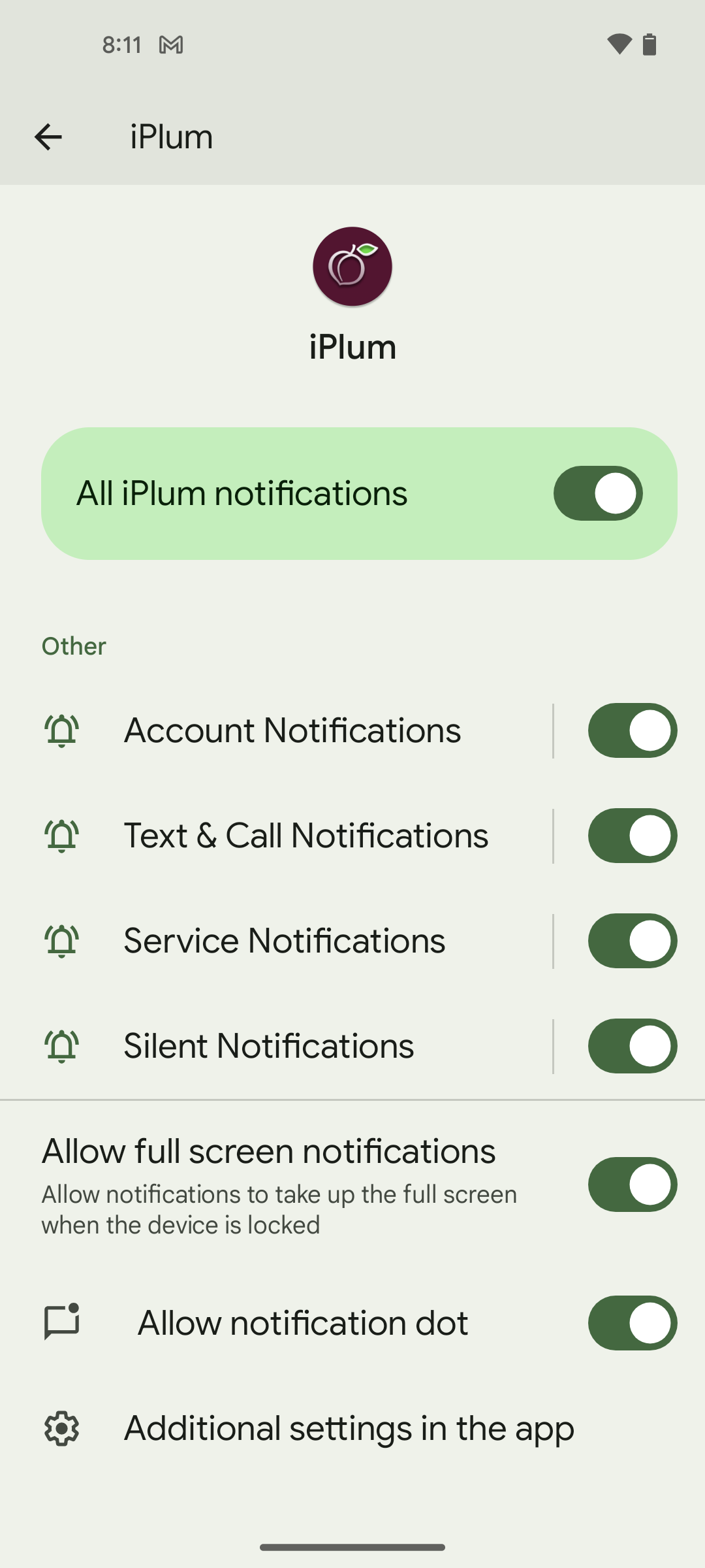 Android iPlum Notification -1