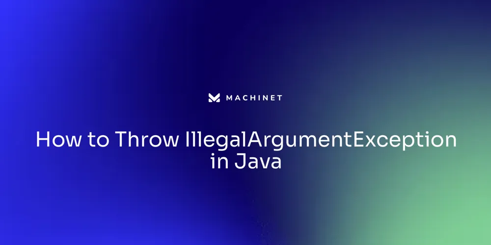 How to Throw IllegalArgumentException in Java