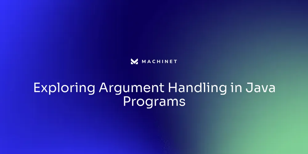 Exploring Argument Handling in Java Programs