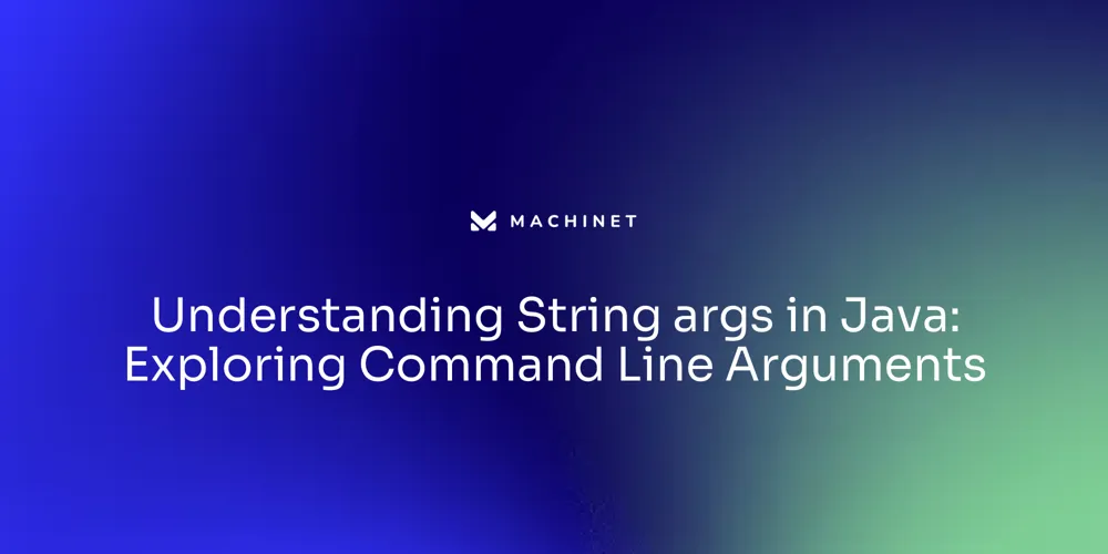 Understanding String args in Java: Exploring Command Line Arguments