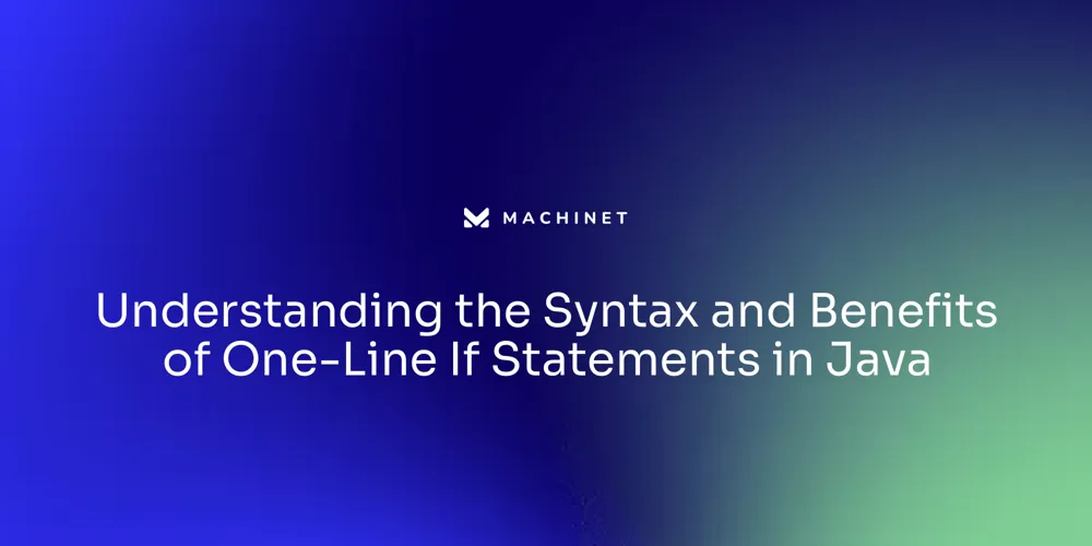 Understanding the Syntax and Benefits of One-Line If Statements in Java