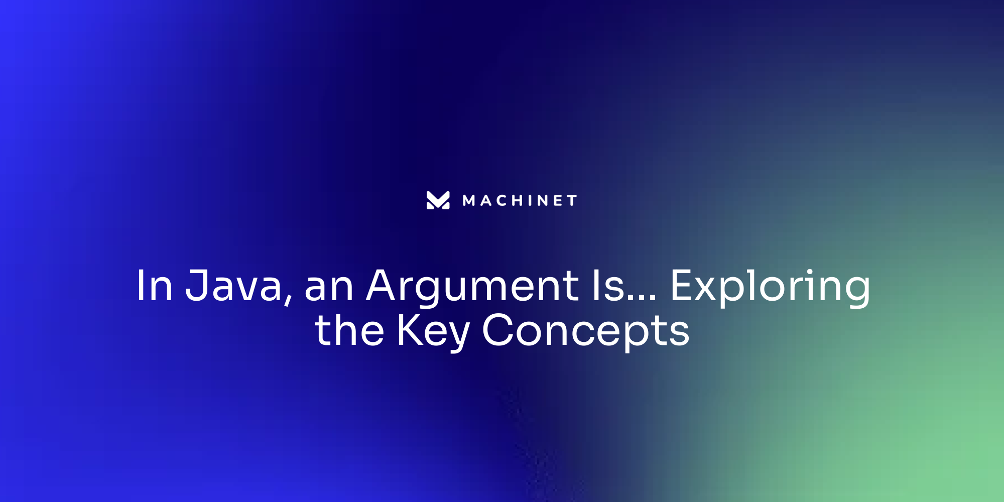 In Java, an Argument Is... Exploring the Key Concepts