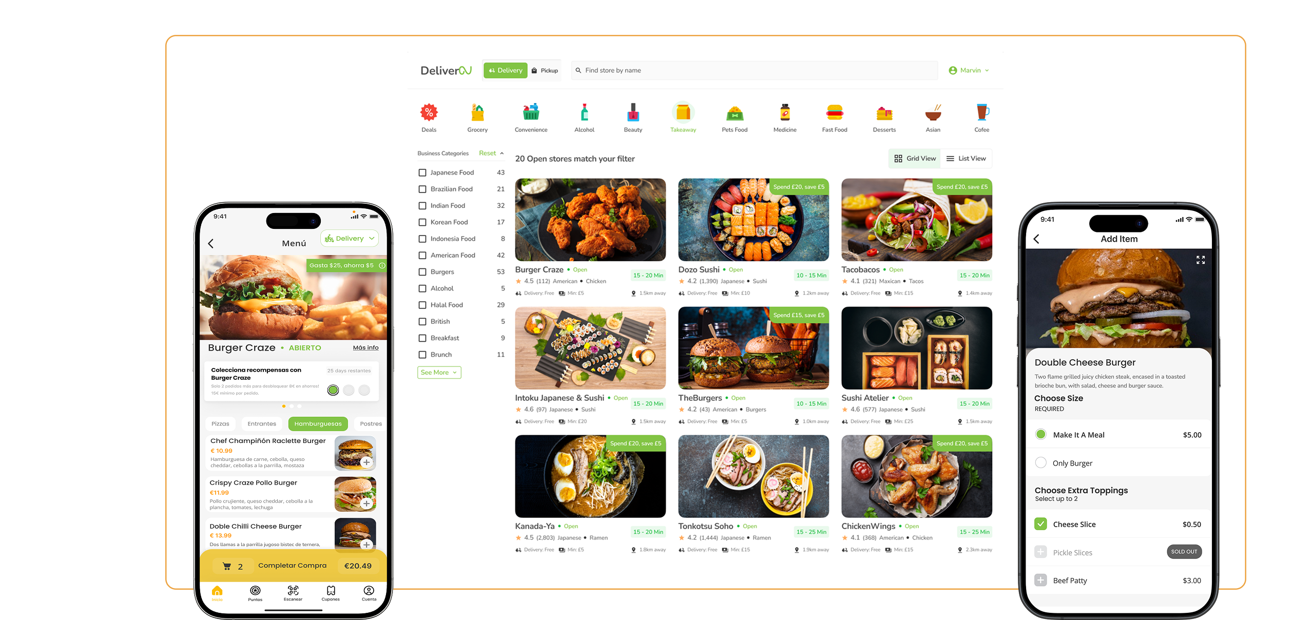 multi vendor food ordering system