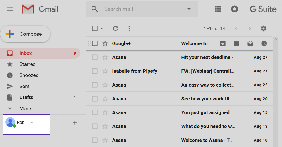 Click on Gmail Settings icons