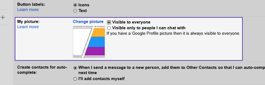 Make your Gmail profile picture visible to everyone