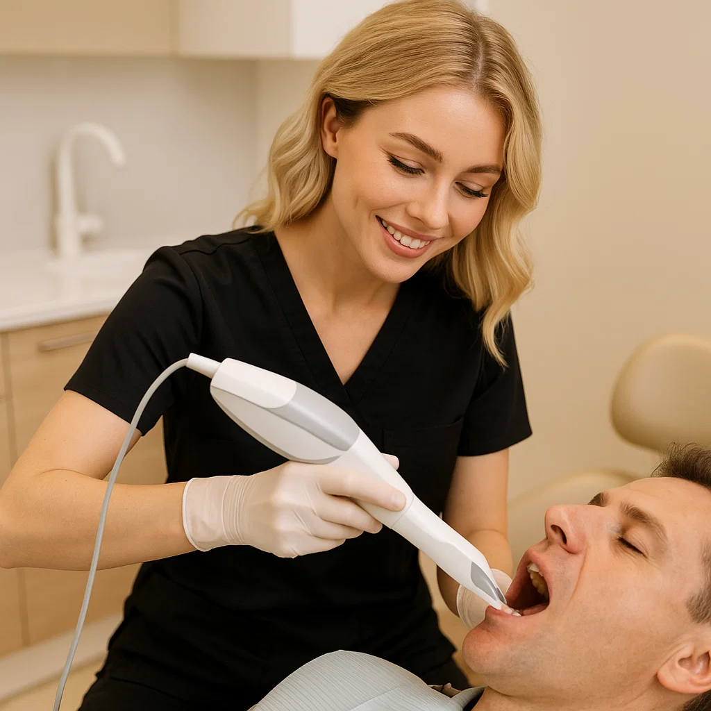 Digital scans mean no messy impressions.