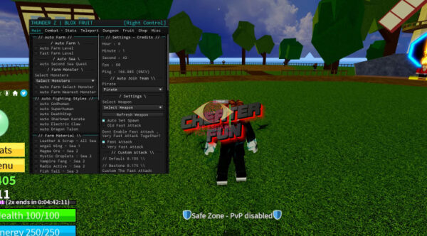 Hack Blox Fruit Arceus X trên PC