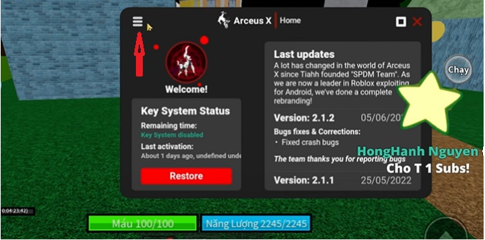 Hack Blox Fruit Arceus X