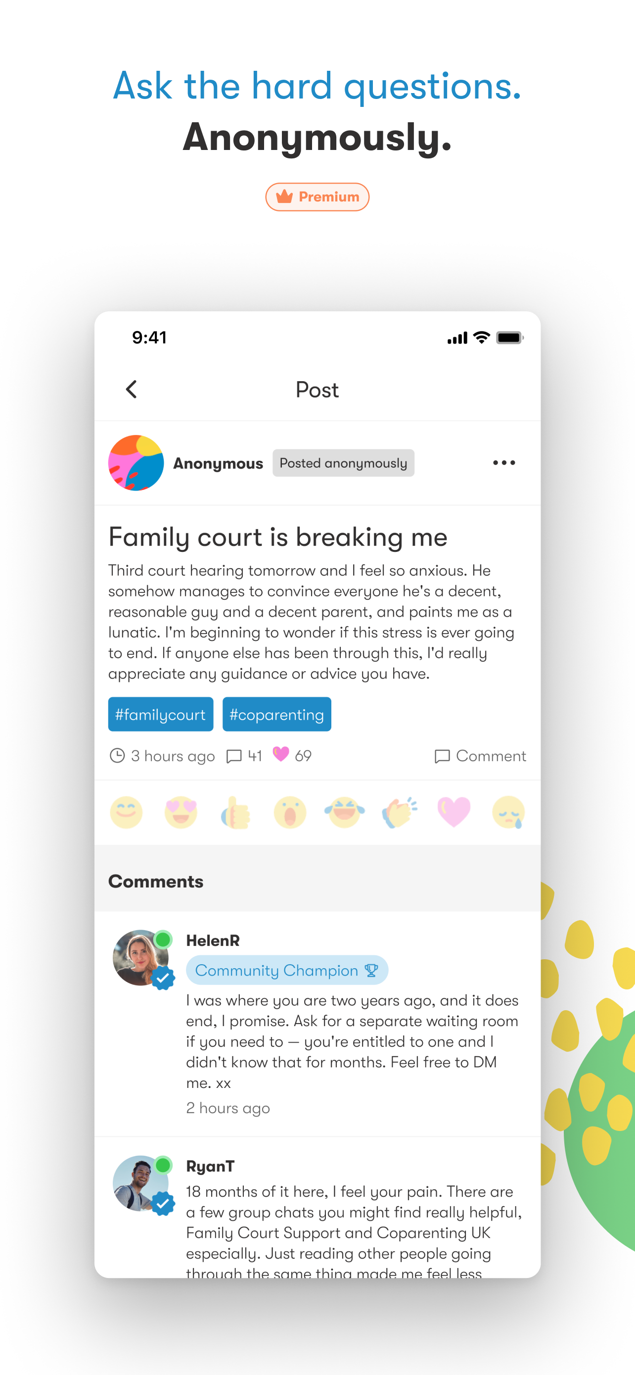Ask questions anonymously on Frolo
