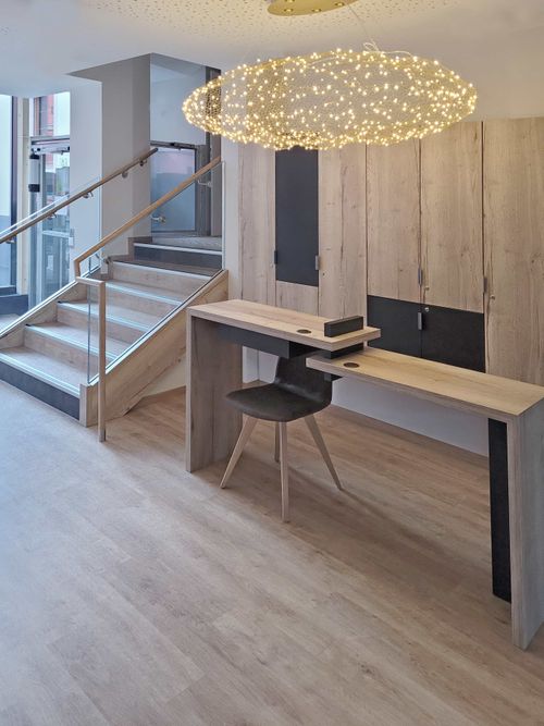 Escalier dans une boutique