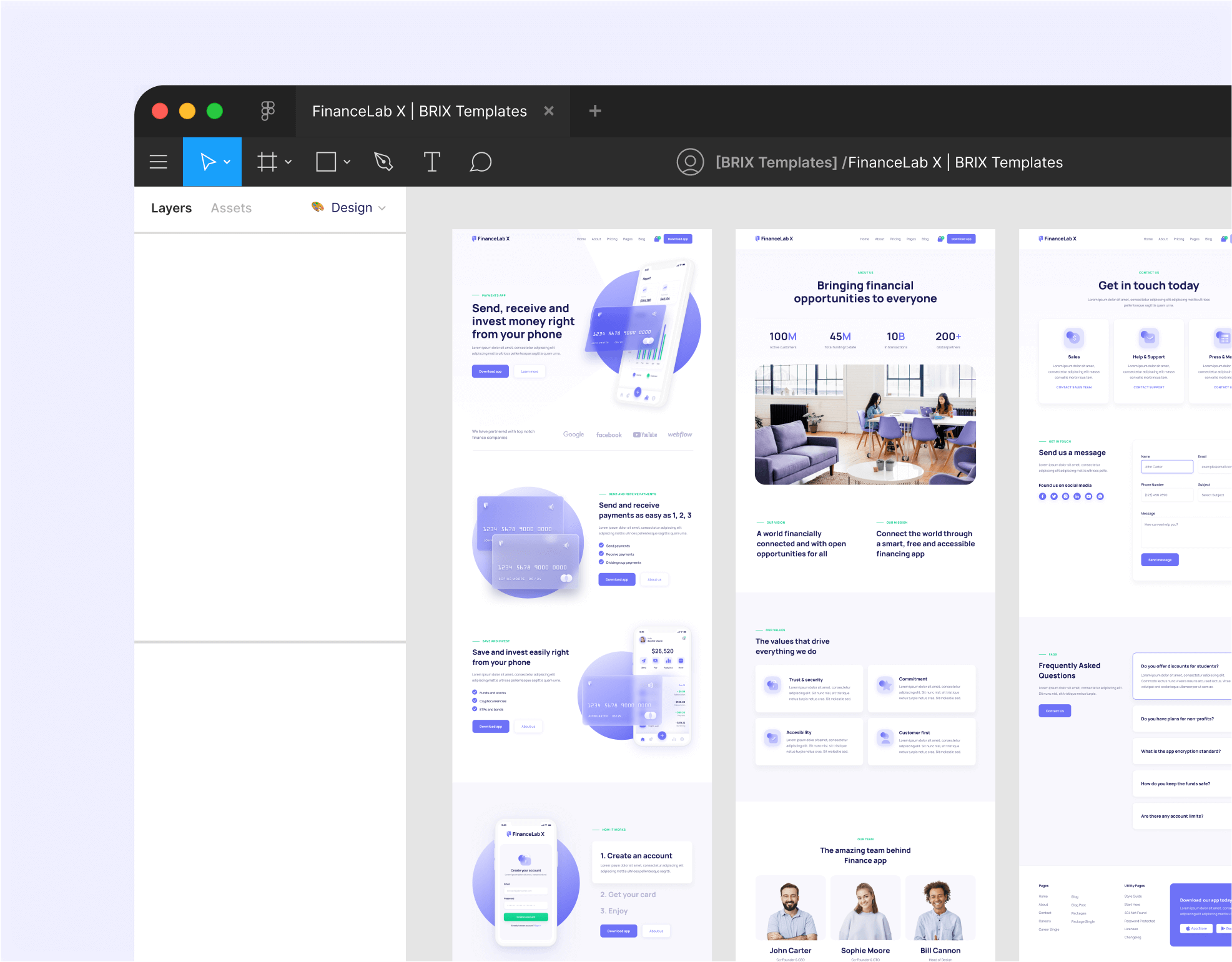 Finance X - Figma File Included - Fintech and Finance Webflow Template