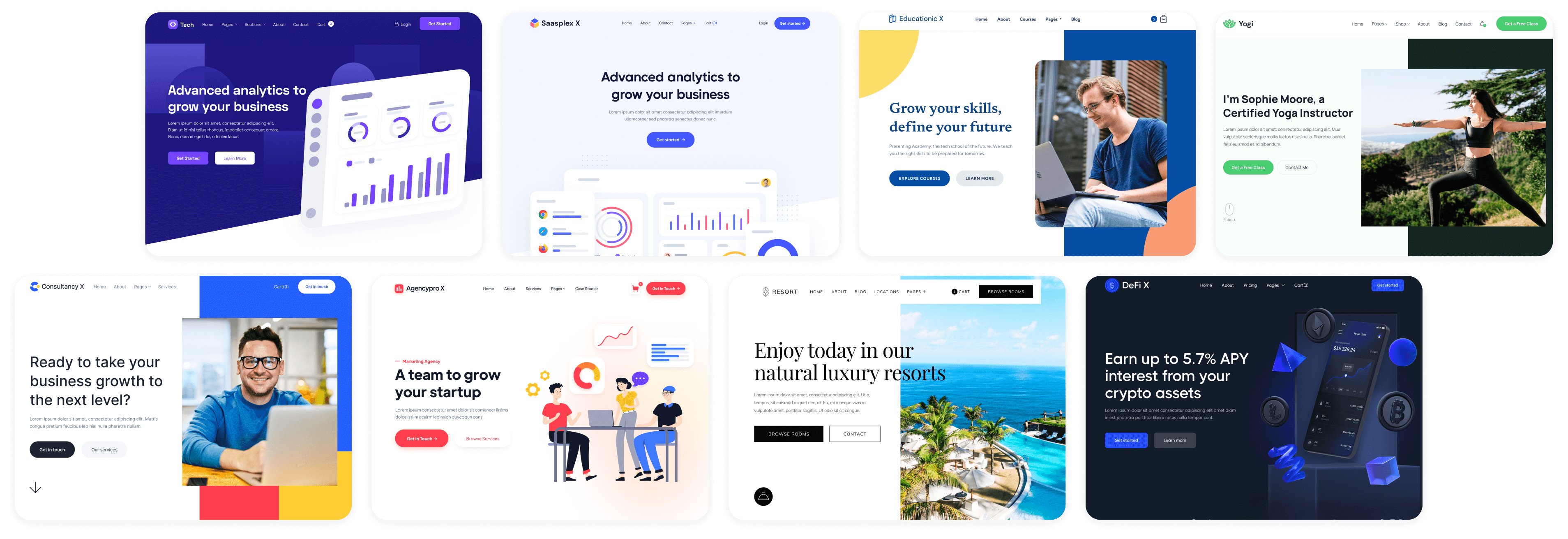 Finance X - Browse all Templates - Fintech and Finance Webflow Template