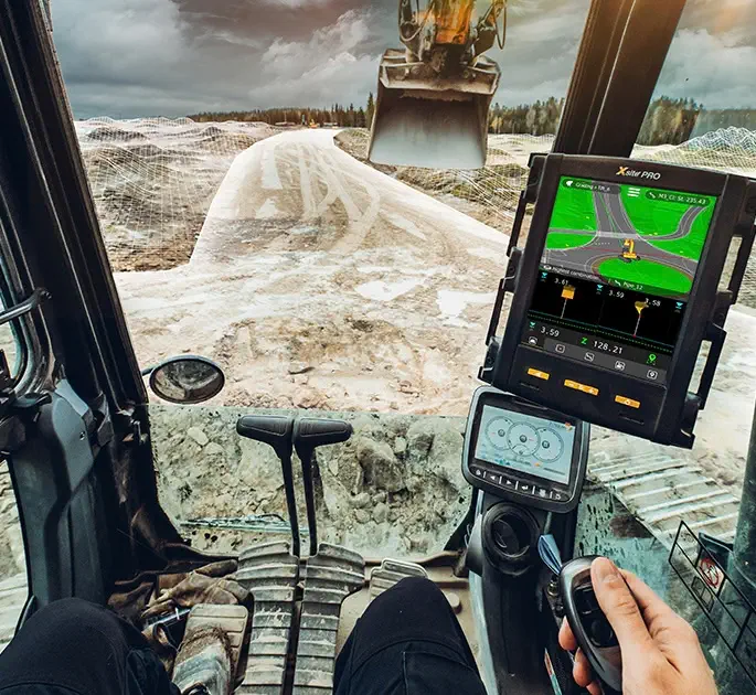 Novatron Xsite machine control screen