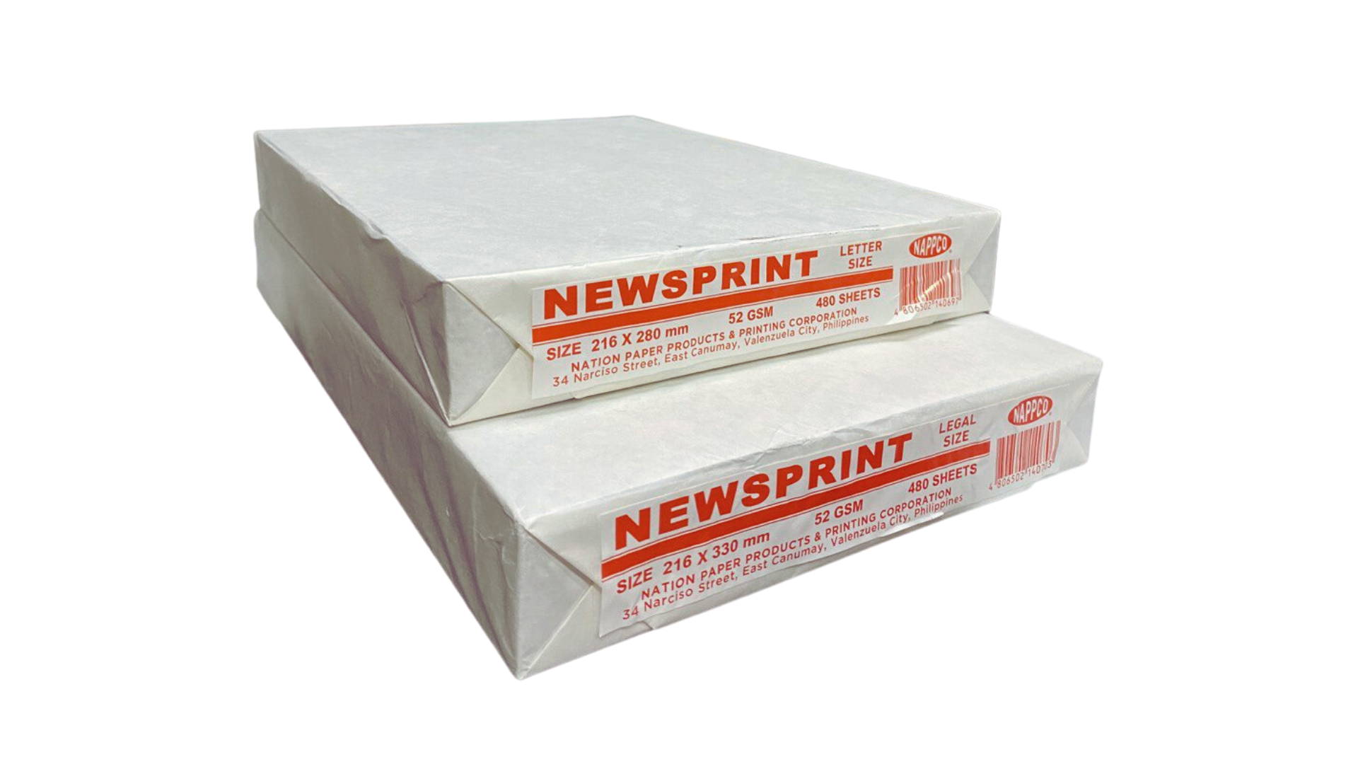 Manuel Stationery | Nappco Newsprint Paper Long 8-1/2x13