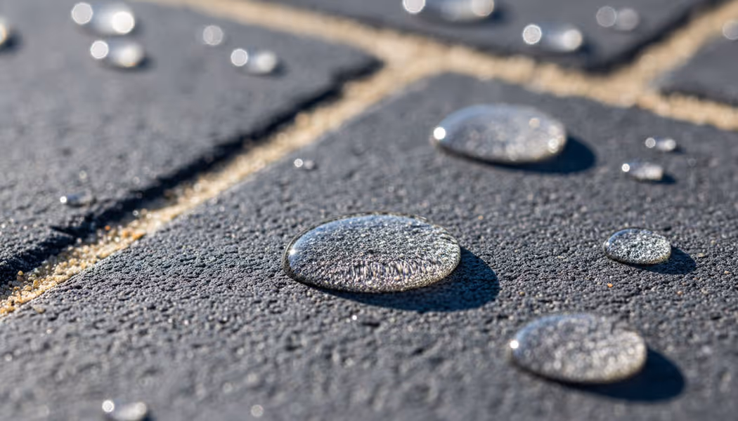 Imprägnierte Steinfläche