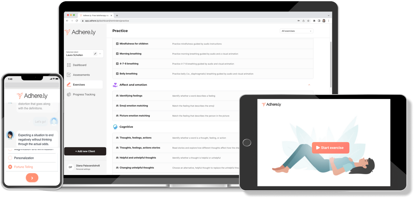 Adhere.ly: Free Teletherapy Resource