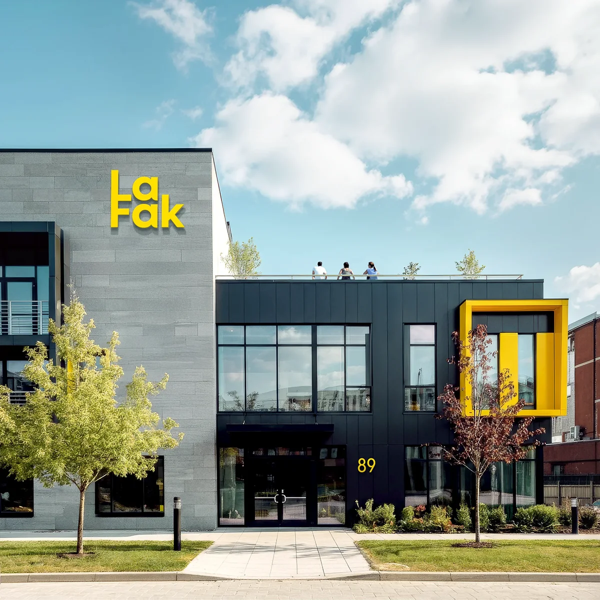 Image de marque pour LaFak. Conception et design par Serge Côté