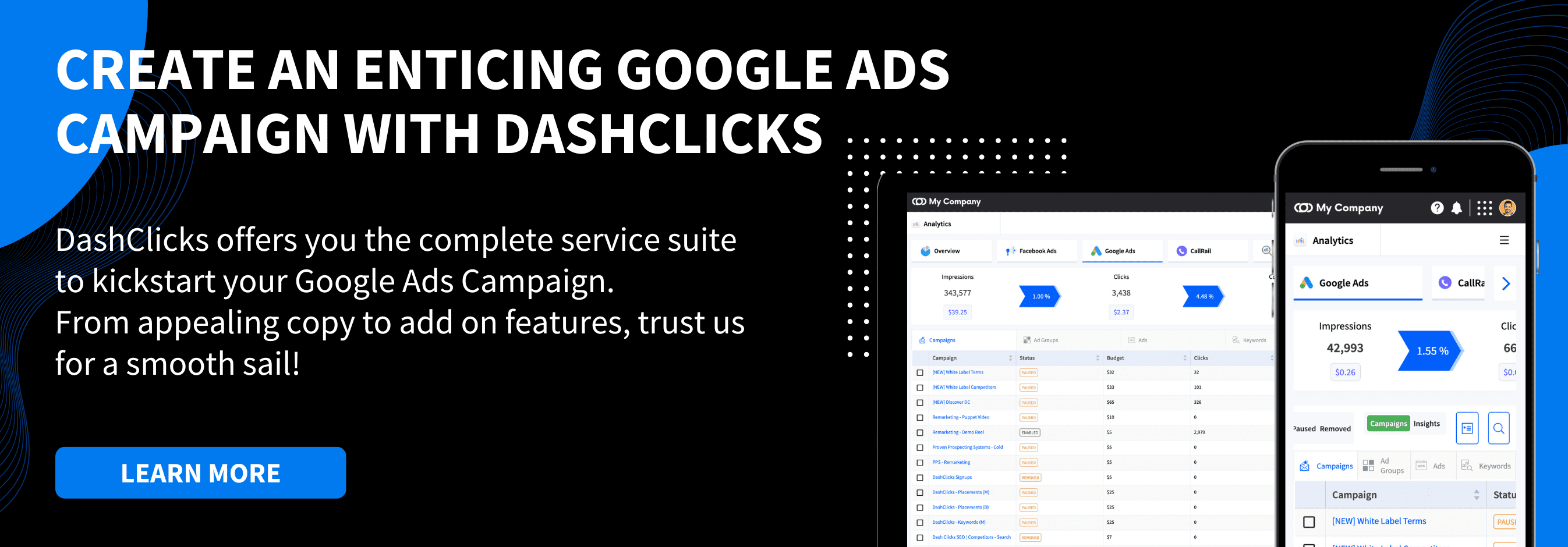 Create an Enticing Google Ads Campaign With DashClicks