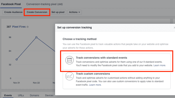 Facebook Conversion Tracking