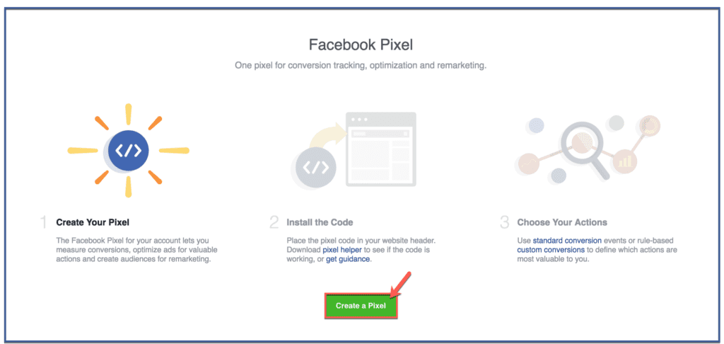 Create a Facebook Pixel