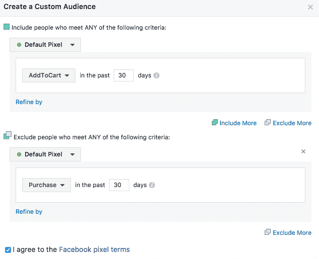 Facebook Custom Audience Pixel