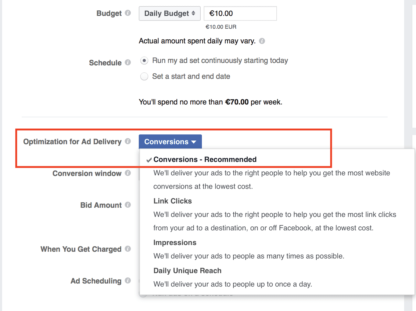 Optimize Facebook Ads for Conversions