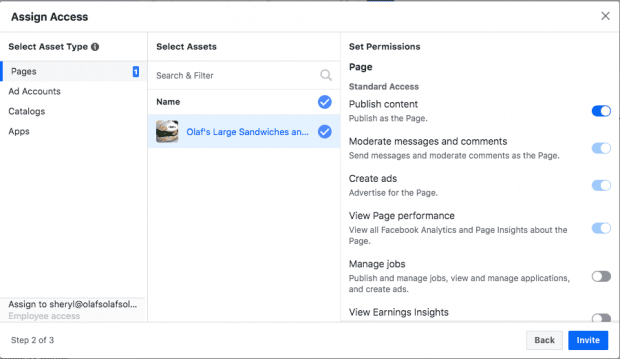 Assign Access on Facebook Ad Account