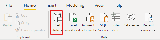 Get Data in Power BI