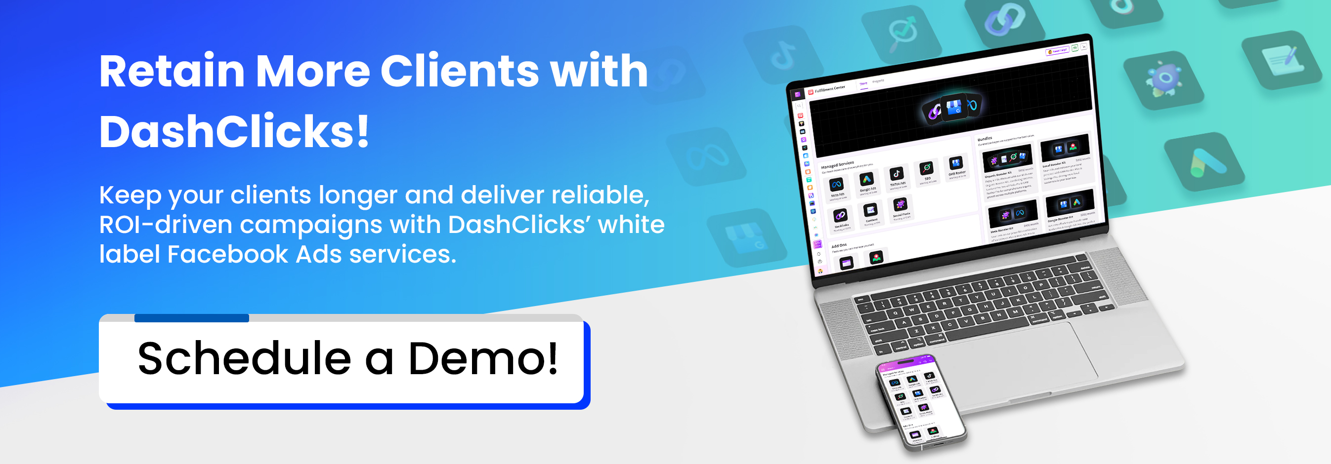 Retain More Clients with DashClicks!