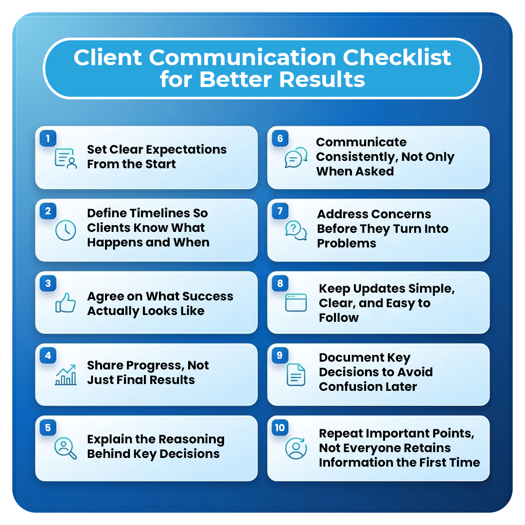 Client Communication Checklist for Better Results