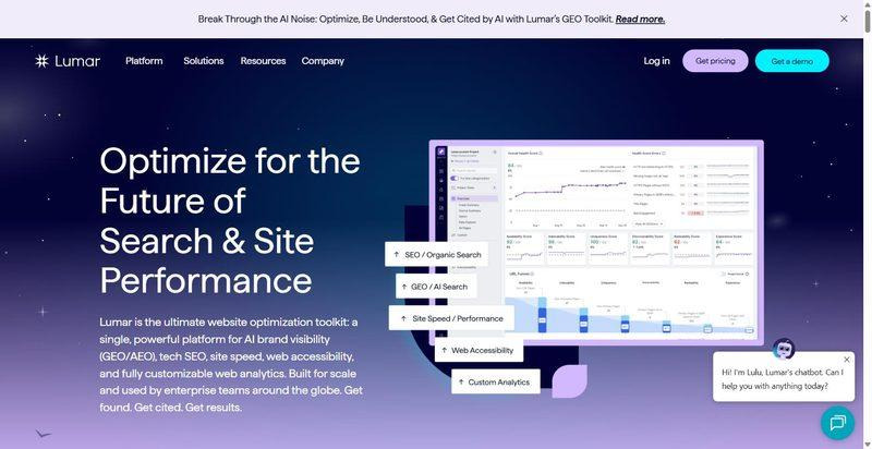 Lumar homepage